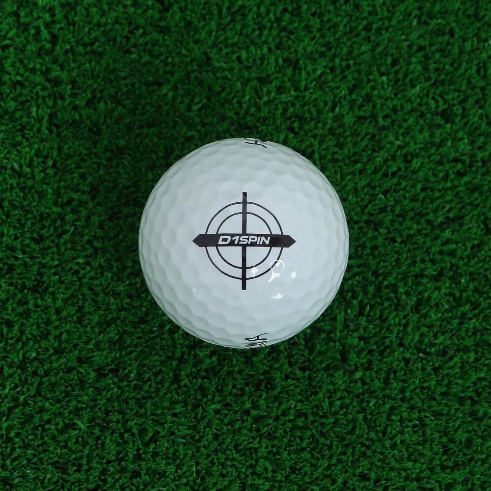 HONMA Golf Officieel Golf HONMA D1 1 Sleeve Ballen, SPIN, Wit, (3 Ballen)