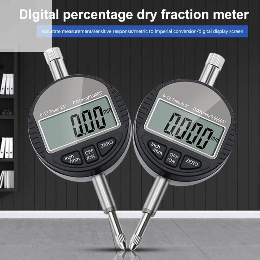 0-12.7mm Digital Dial Indicator 0.01/0.001mm Relogio Comparador  Measuring Instruments