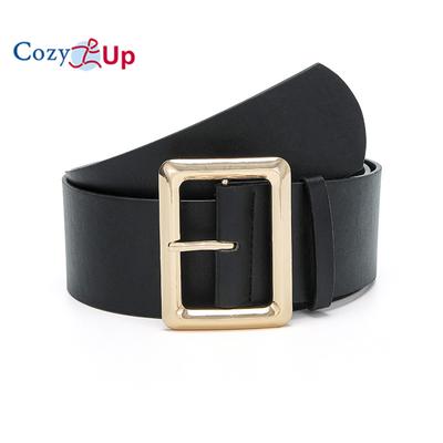 Retro Generous Buckle Fashion Ladies Wide Belt Dress Decorative Belt