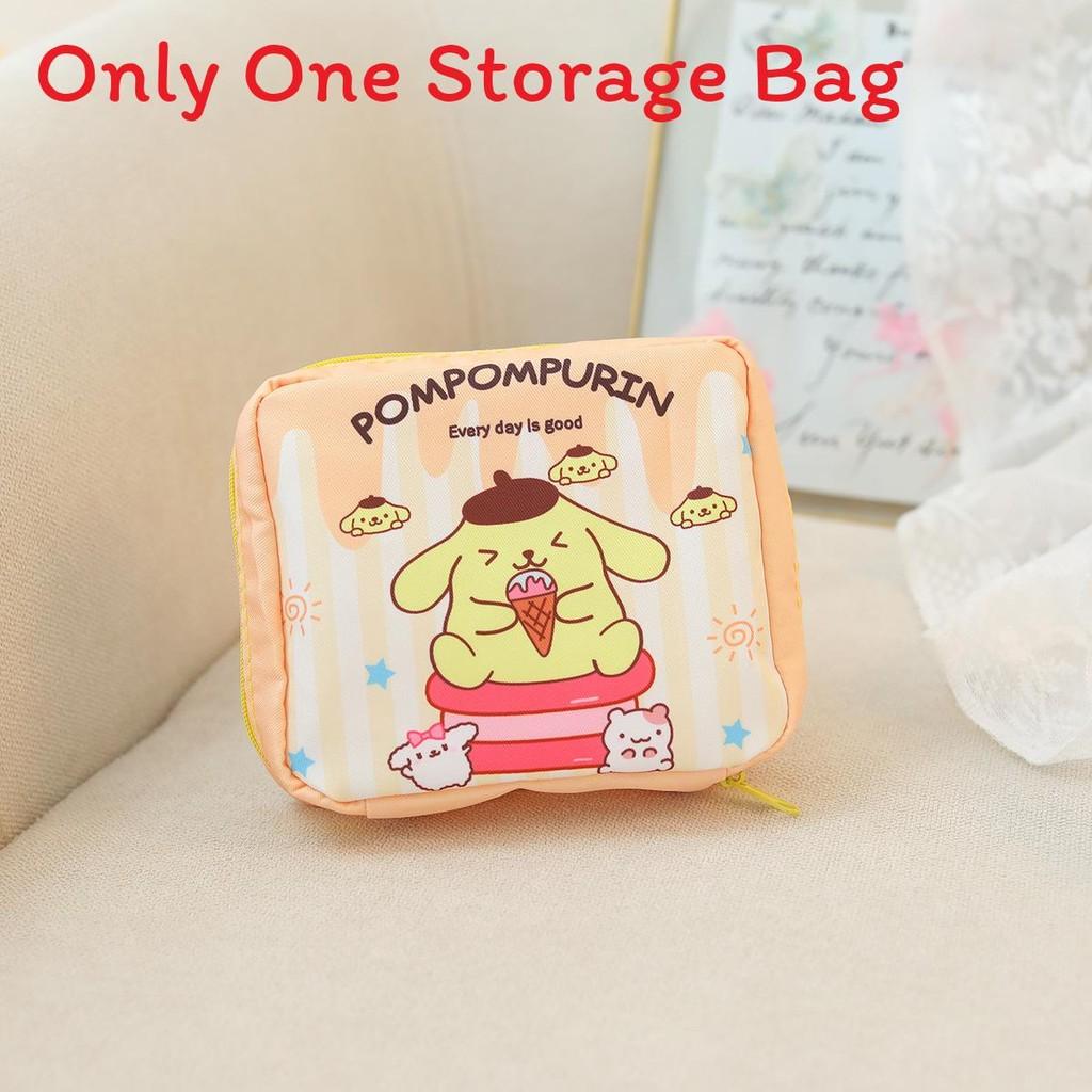 Cartoon Pattern Stripe Sanitary Item Bag For Travel And Storage Home