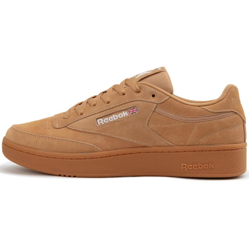 

Reebok CLUB C 85 W+ Low Top Skateboard Shoes Unisex Brown Yellow Sneakers 24FRC901U0GY4 44