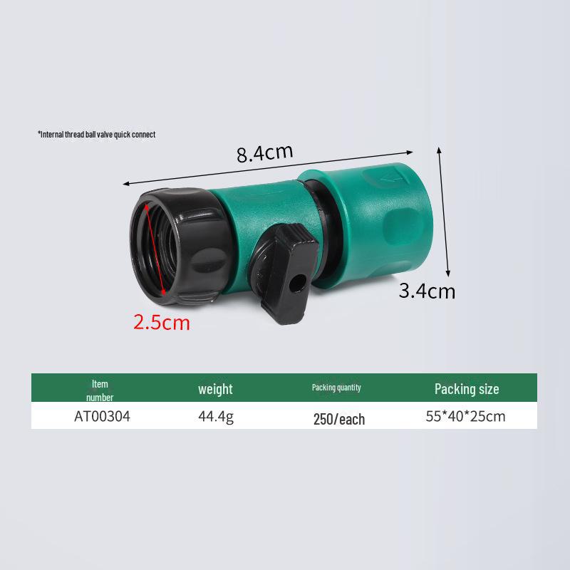 Garden Hose Nozzle with Switch & Single-Valve Connector