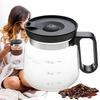 Glass Coffee Mug 16 Oz Coffee Pot Style Mug with Lid Large Capacity Hot And Cold Drink Cup Gift for Coffee Lovers