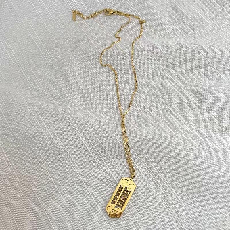 Fashionable Wishful Thinking Pendant Niche Design Clavicle Chain Jewelry Sweater Chain