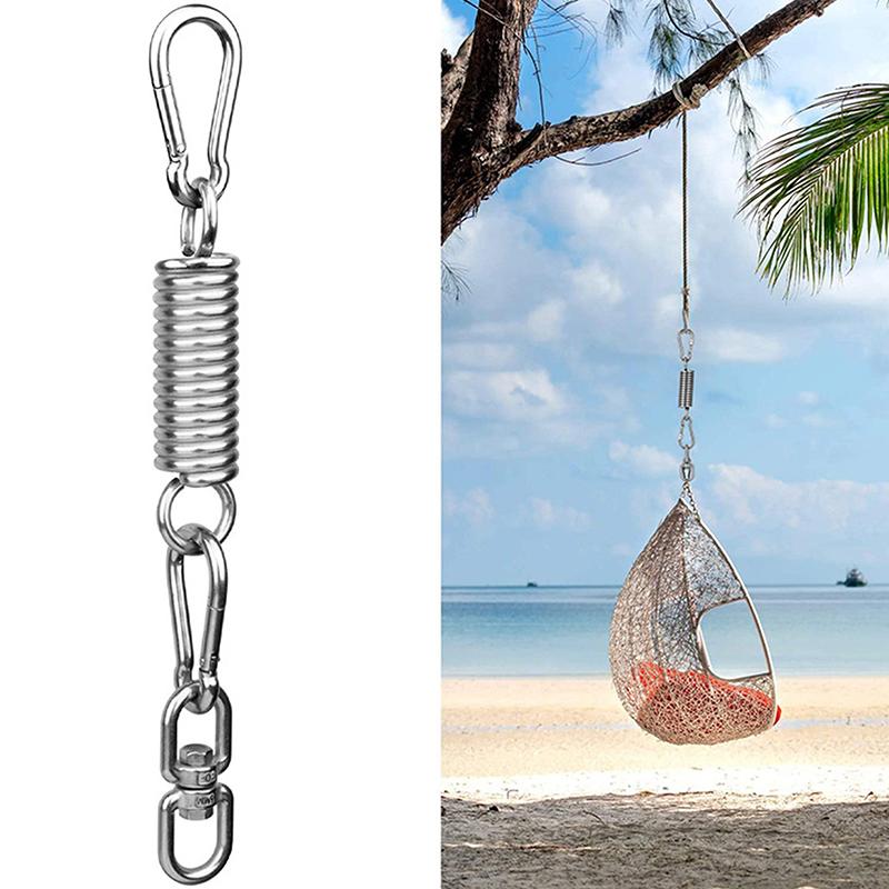 Heavy Duty Hanging Chairs Spring Hammock Springs Stainless Steel Spring Coil Swing Outdoor Hammock Torsion Suspen Hook Spring