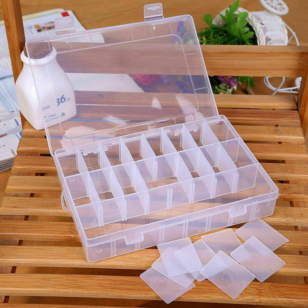 Plastic Transparent Storage for Case Multi Compartment Sewing Supplies Storage B