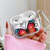 Red Blue Butterfly Clear Earphone Cases Cover Case For Airpods Pro3 1 Pro Pro2 4 2 3