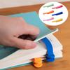 3/6pcs Simple Silicone Bookmark Non-Deforming Automatic Bookmark Book Spare Parts  Reader Gift