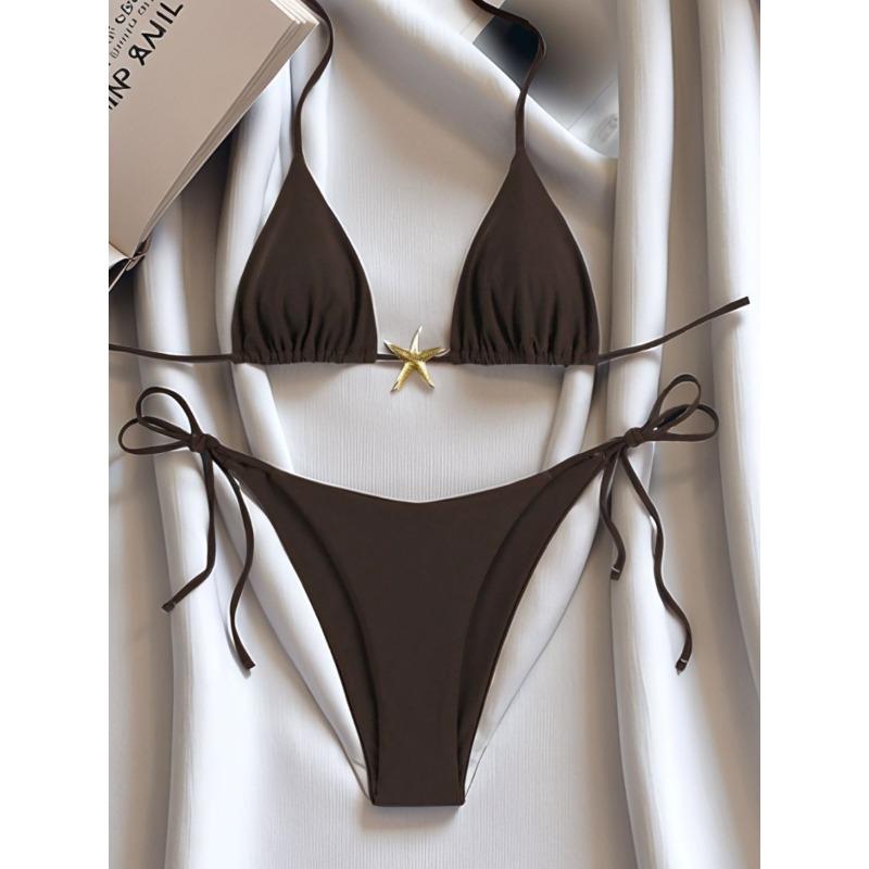 New swimsuit bikini set straps sexy starfish accessories bikini split swimsuit