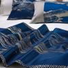 Luxury Satin Solid Bed Runners Jacquard Scarf Protector Slipcover Bed Decor Scarf for Bedroom Hotel Wedding Room Twin/Queen/King