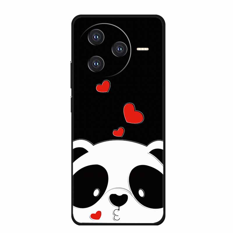 Für Xiaomi POCO F7 Pro Ultra Hülle F7Pro 3D Präge Blume Schwarzes Silikon Weiche Rückseite Hülle Für Redmi K80 Pro Hülle K80Pro Coque