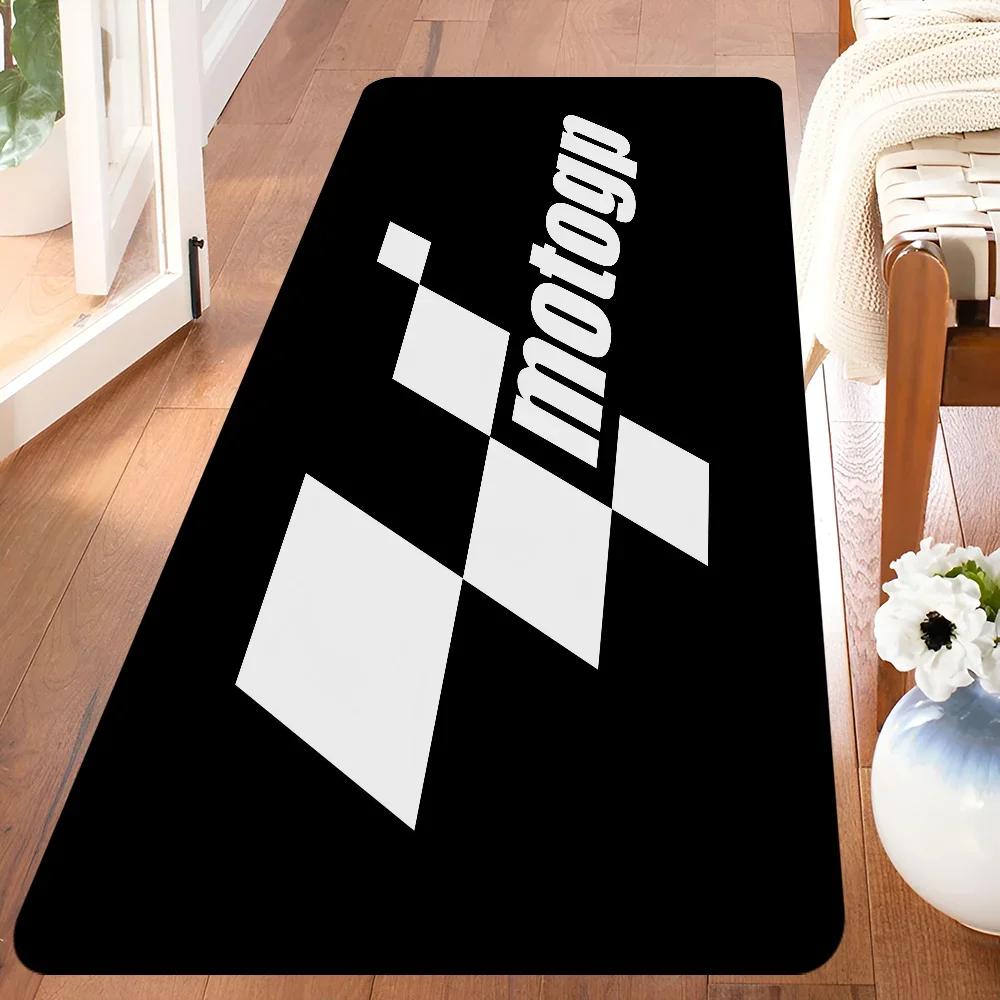 Moto GP Motorcycle Racing Rug Non Slip Hallway, Laundry & Balcony Carpet for Kids’ Room & Toilet Floor Decor