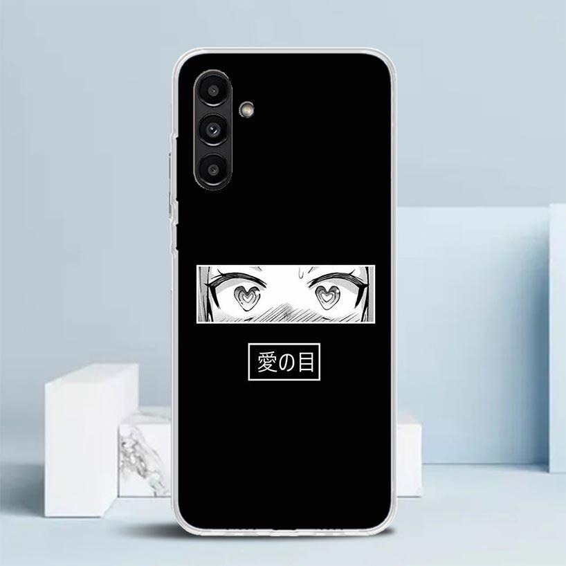 Japanese Aesthetic Text Letter Phone Case For Samsung Galaxy A17 A37 A57 A16 A15 A14 A13 A56 A55 A54 A53 A36 A35 A34 A33 A26 A25
