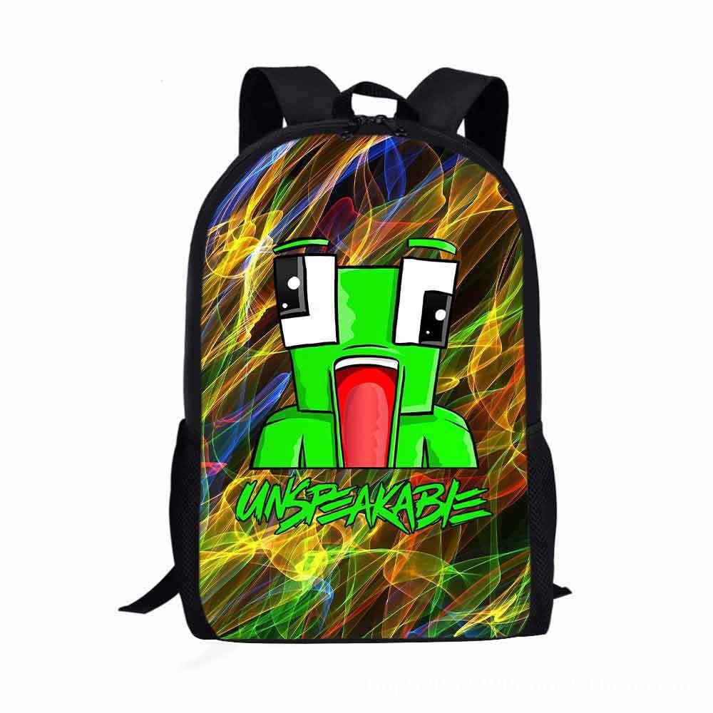 Cute Cartoon Kids Backpack With Logo Suitable For Boys And Girls Durable Oxford Cloth Material