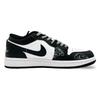 Jordan Air Jordan 1 Low Leather Cushioning Slip Resistant Low Top Vintage Basketball Shoes Men's Black White 553558-132(Team44-)