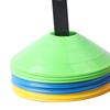 50er Pack Agility Fußballkegel Verschiedenfarbige Kegelmarkierer mit Tragetasche und Halter für Sporttraining Übung