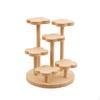 Wooden Display Stand Decorative MultiTier Versatile Tabletop Riser for Collectors,