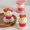 10Pcs Tall Layer Lid Cupcake Box Transparent Cookies Box Baking Dessert Container  Wedding Supplies