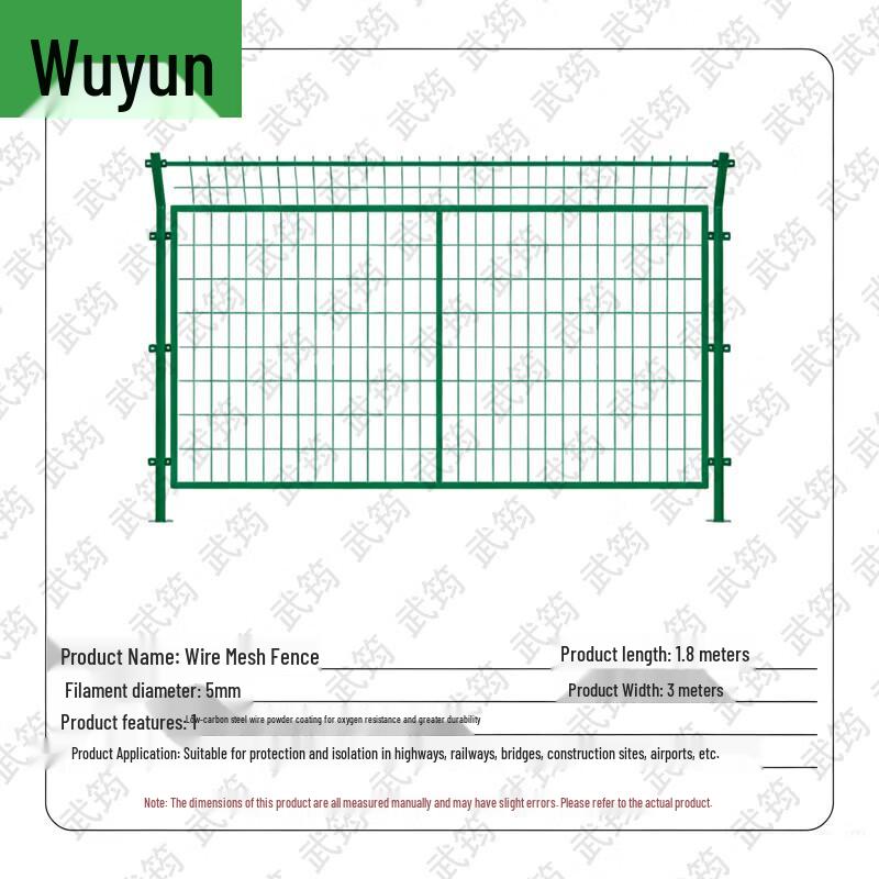 Heavy-Duty Wire Mesh Fence with Posts
