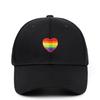 Rainbow Heart Embroidered Baseball Cap - Breathable Sun Protection Dad Hat for Outdoor Sports