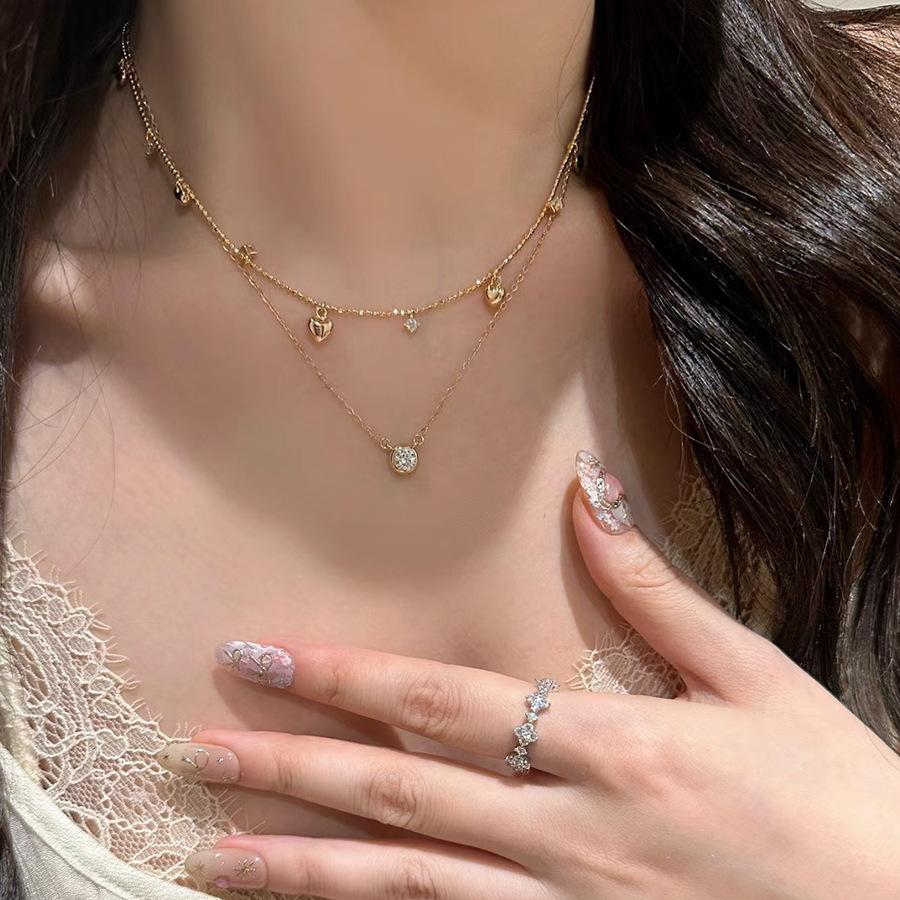 Super Vitality Love Pendant, Tassel Single Diamond Necklace For Women, Light Luxury And High-End Sense Exquisite Niche Pull Bracelet