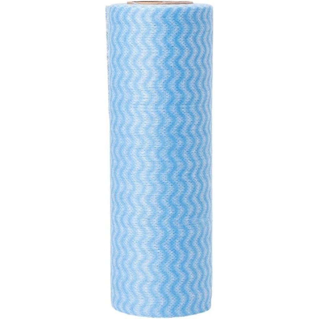 1 Roll Disposable Non-woven Dish Cloth Home Kitchen Cleaning Appliance, 50 Sheet/Roll Random Color