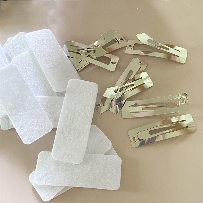 DIY Non-Woven Fabric Jewelry Clips: 5-6cm Square, Teardrop, Oval.