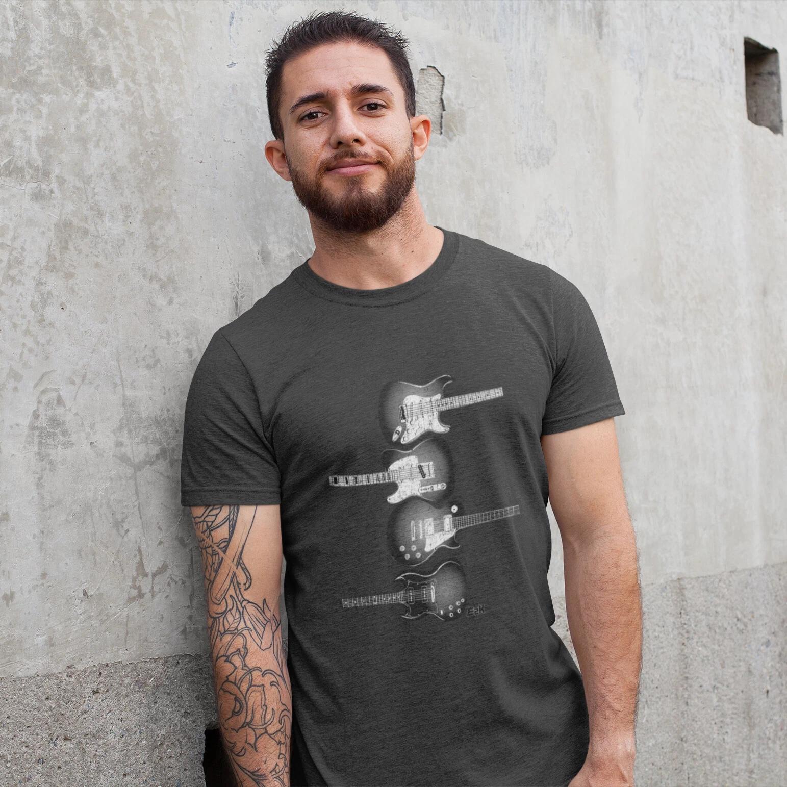 E2K Electric guitars collection Unisex T-Shirt guitar rock music musician rocker XL