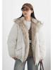2026 Women's Winter Mountain Eagle Cotton Parka - Bud-shaped, Plus Velvet, Thick Korean Style Jacket