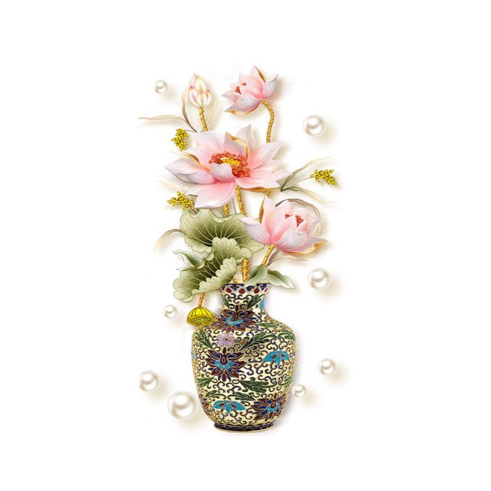 Mildew-proof Flower Butterfly Toilet Stickers Self-Adhesive Toilet Lid Decals  Bathroom