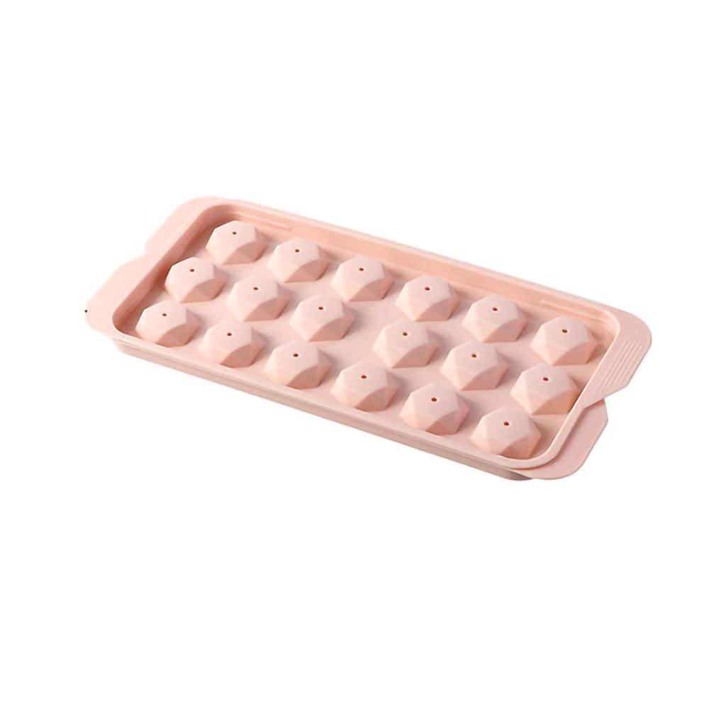 Eiswürfelform Kreative Hausgemachte Eisform Gefriertablett mit Deckel für Cocktail Gefrierschrank Diamantenform