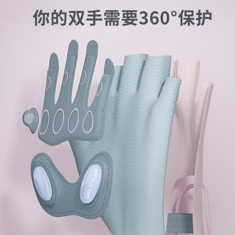 Fitness gloves anti-cocooning female half finger thin non-slip yoga bicycle equipment training sports horizontal bar wear-resistant and breathable