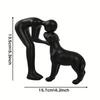 Handmade Resin Dog and Owner Statue Cute Dog Sculpture Home Decor Items Sculptures and Figurines Home Decoration Gift