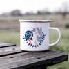 Girl and Unicorn Enamel Cup Drinkware Mugs Coffee Cups Tourist Mug Kawaii Unusual Tea Cup Personalized Gift Cupshe Beer Travel