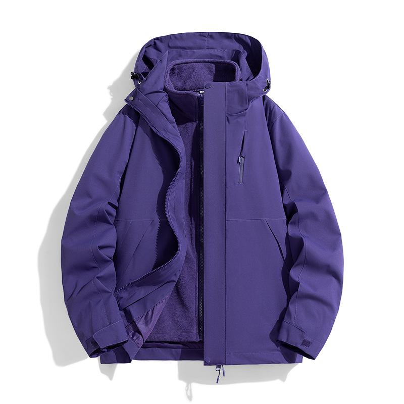 Jacket Men's and Women's Same Three-in-one Windproof and Waterproof Autumn and Winter Outdoor Mountaineering Jacket