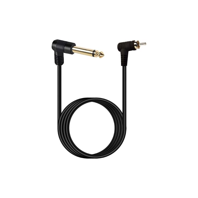 

Gold Covered Solid Metal 90Degree Rcas Male to 6.35mm Audios Cable with Right Angle Connectors for Optimal Transmission