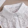 White Embroidery Fake Collar Women Shoulder Wraps Shawl Detachable Shirt Collar Lace False Collar Lapel Blouse Accessories