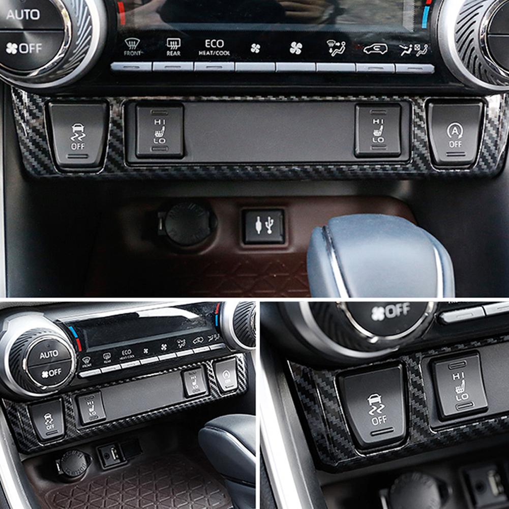 Для Toyota RAV4 XA50 2019 2020 2024 2024 RAV 4 XA 50 Накладка на панель центральної консолі автомобіля Рамка кнопки підігріву сидінь Аксесуари