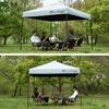 FIELDOOR [Vollständige Verdunkelung] Tarp Zelt Oberplane, Blackout PU-Beschichtung, UV-Schutz, Hohe Wasserdichtigkeit, Grau, Nur 2,5m Zelt