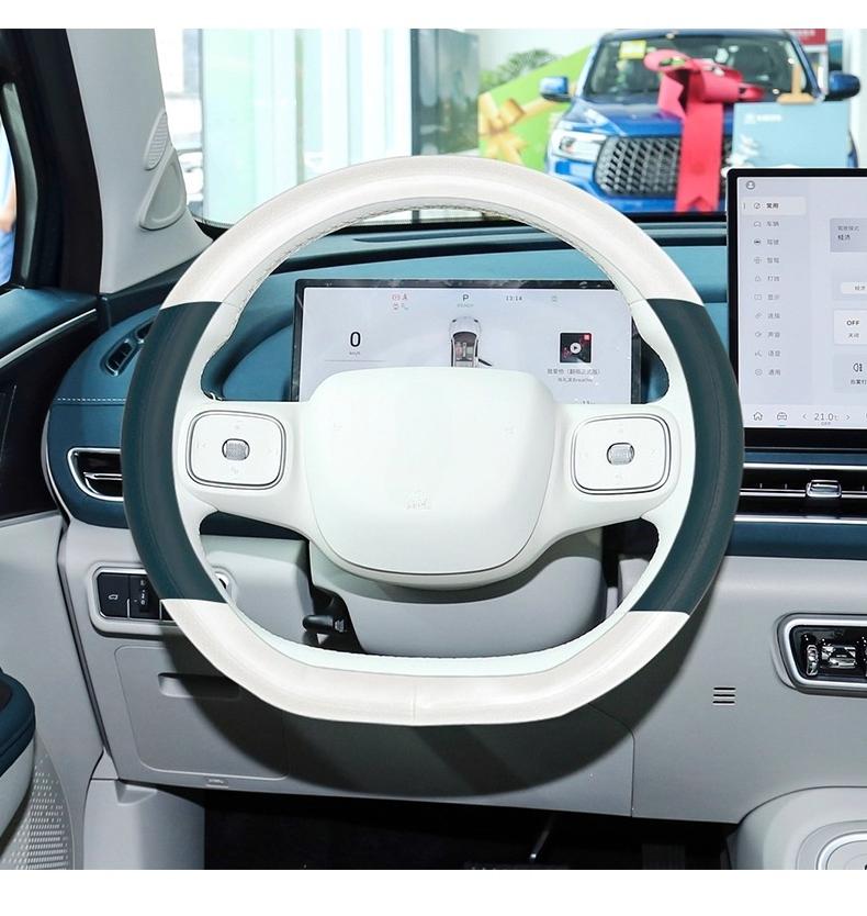 For Gwm Ora 03 Funky Cat 2025 2024 Car Steering Wheel Cover Ultra-thin Breathable Odor-free Leather Universal All Seasons 7HD
