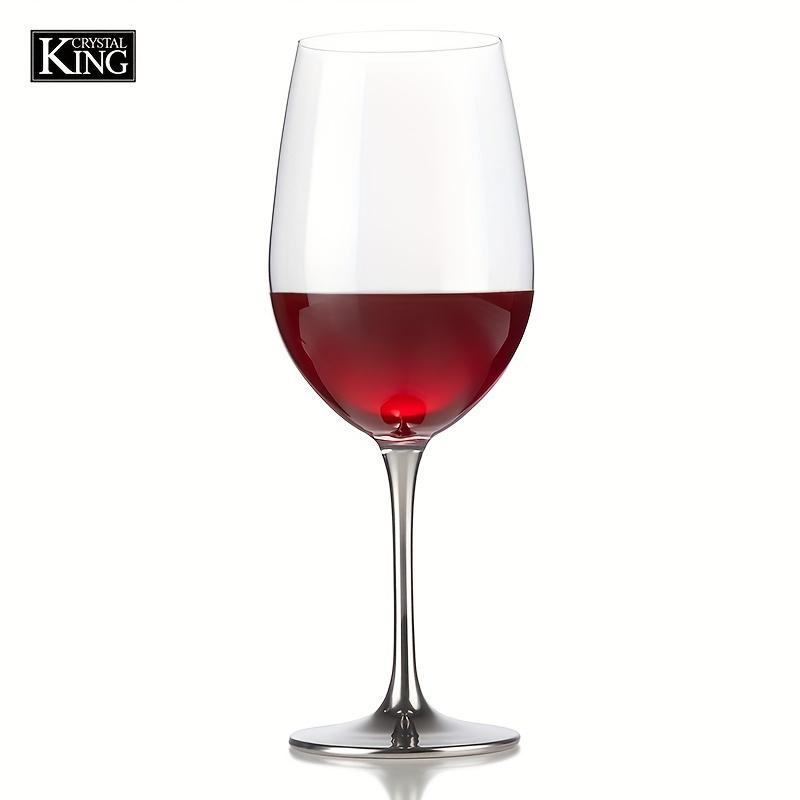 4pcs/set KING CRYSTAL Italian Style Crystal White Or Red Wine Glasses For Wine Tasting Wedding Anniversary Or Christmas Premium Crystal Clear Glass Lo