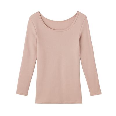 Gunze HOTMAGIC Ujjatlan Bolyhos Hosszú Új Méret L (Forró Varázslat) 3/4 Alsónemű, Pamut, 100% Pamut, Bőrbarát! Ujja, MH4646, Női, Szépia,