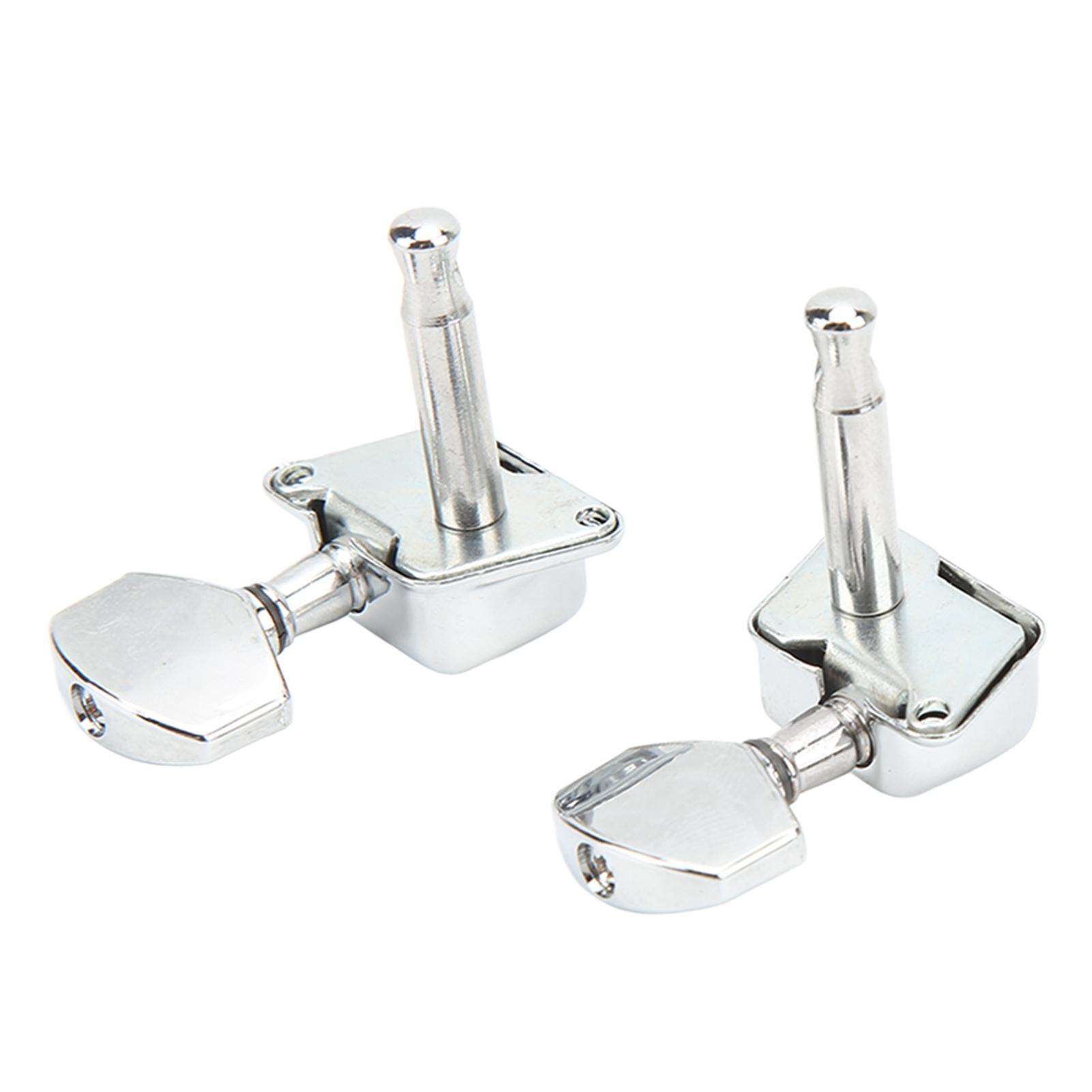 

Серебряный полузакрытый колок для настройки струн гитары 3R3L скошенная прямоугольная головка гитары полузакрытая