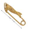 Jewelry Piranha Shape Brooch Exquisite Fish Bone Pin Fashion Fish Head Pin  Daily Wear