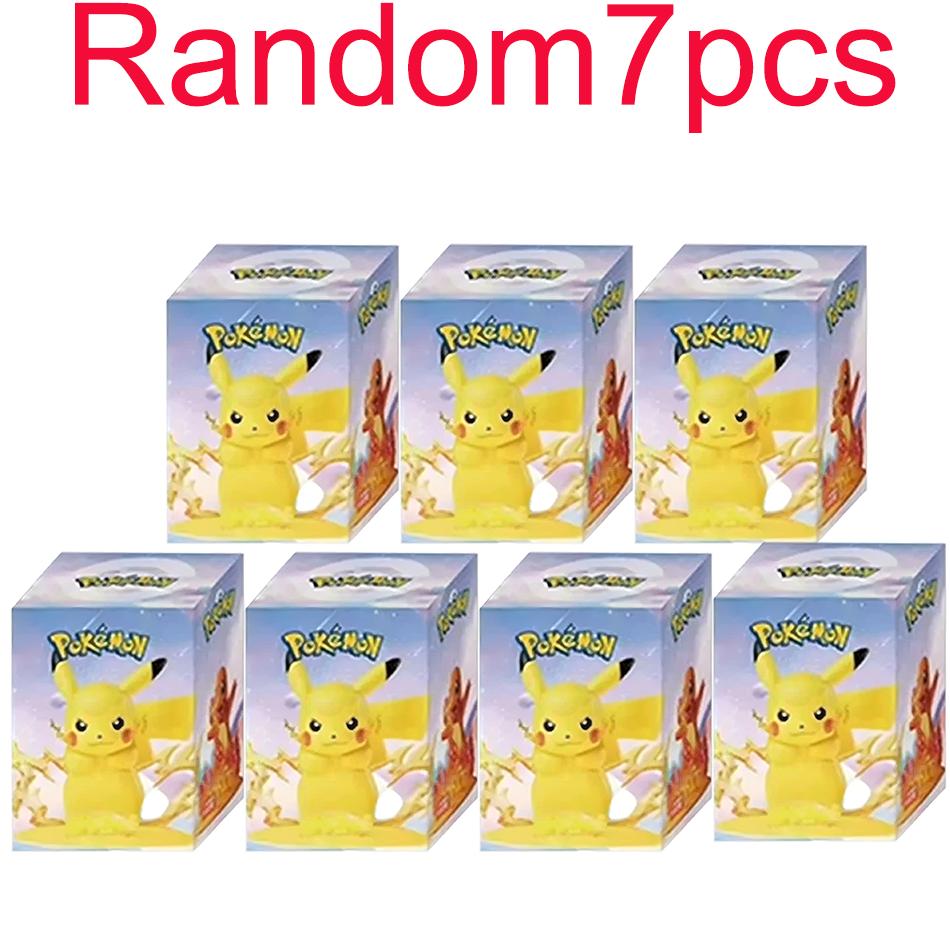 12Pcs Pokemon Action Figure Blind Box Pikachu Anime Models Desktop Decoration Kids Gift