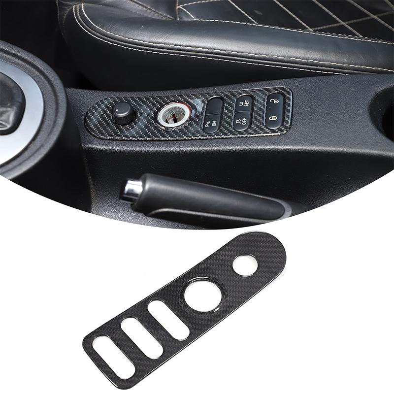 

For SEAT Leon MK2 Altea 2005-2012 Real Carbon Fiber Car Gear Shift Panel Door Lock Button Switch Frame Trim Sticker