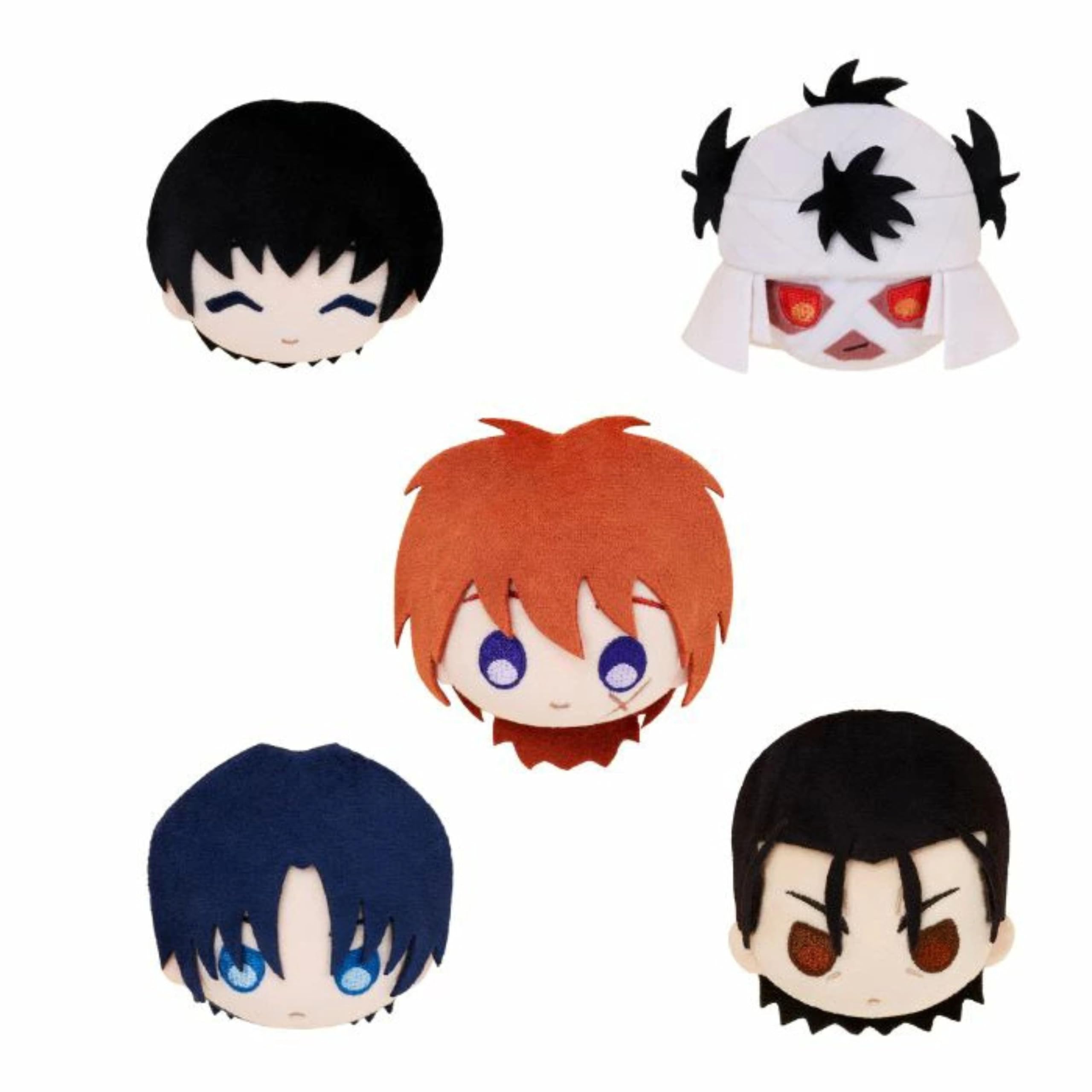 Руруни Кеншин: Романтическая история мечника Мэйдзи - Беспорядки в Киото Полный набор из 5 фигурок, размер около 8 см (Химура Кэнсин, Сайто