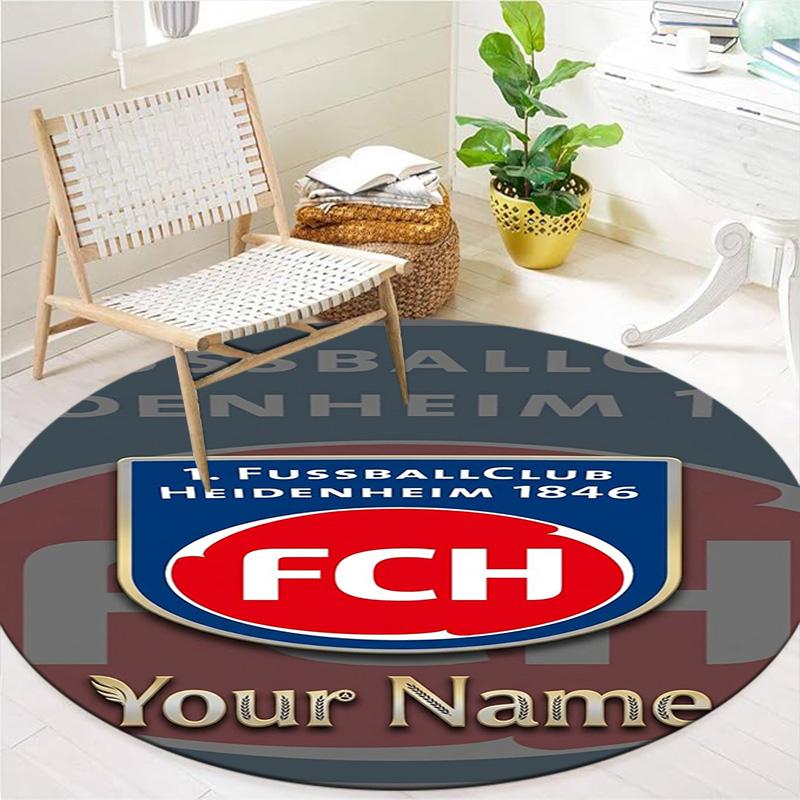 Fc Haim Logo Custom Name Round Area Rug Carpet Rug For Living Room Bedroom Sofa Playroom Decor Nonslip Floor Mat