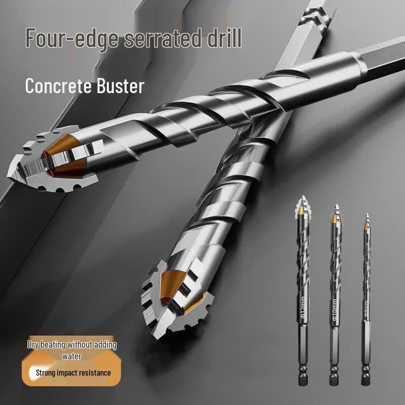 Mouf Multi-Surface Four-Edge Cross Drill Bit