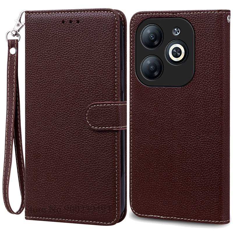 For Infinix Smart 8 / Smart 8 Pro Case Wallet Leather Flip Cover For Infinix Smart 8 Case 8 Plus X6525 X6525D X6525B Phone Cover